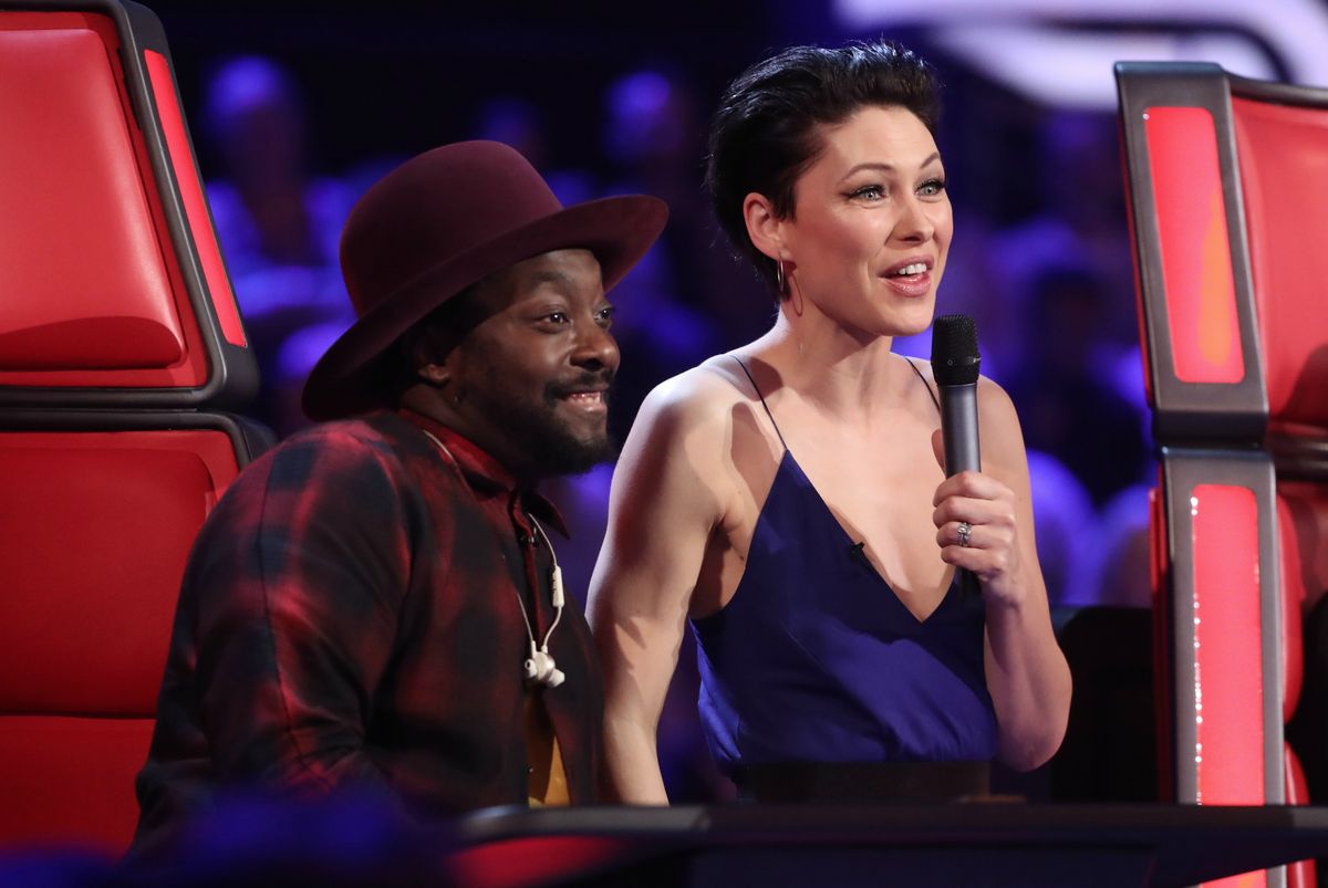 The Voice UK: will.i.am and Emma Willis