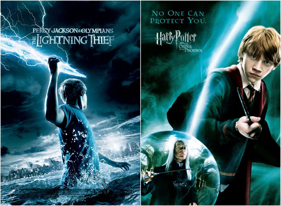 Percy Jackson and Harry Potter posters