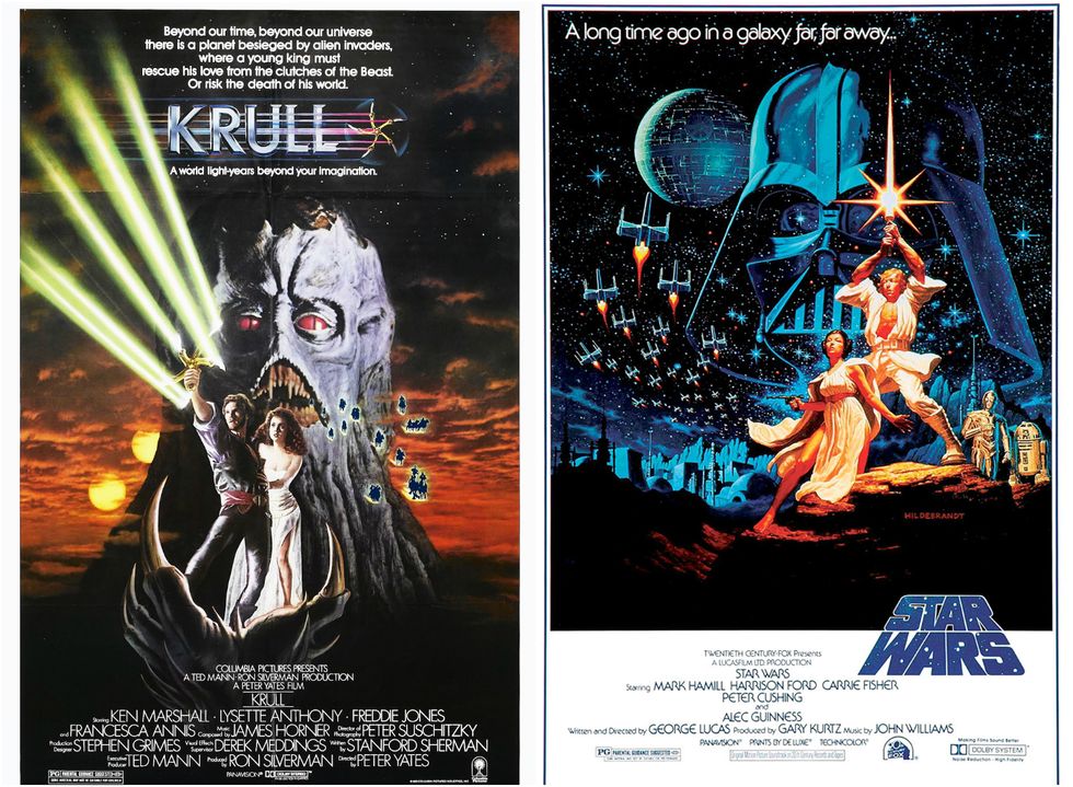 Krull and Star Wars posters