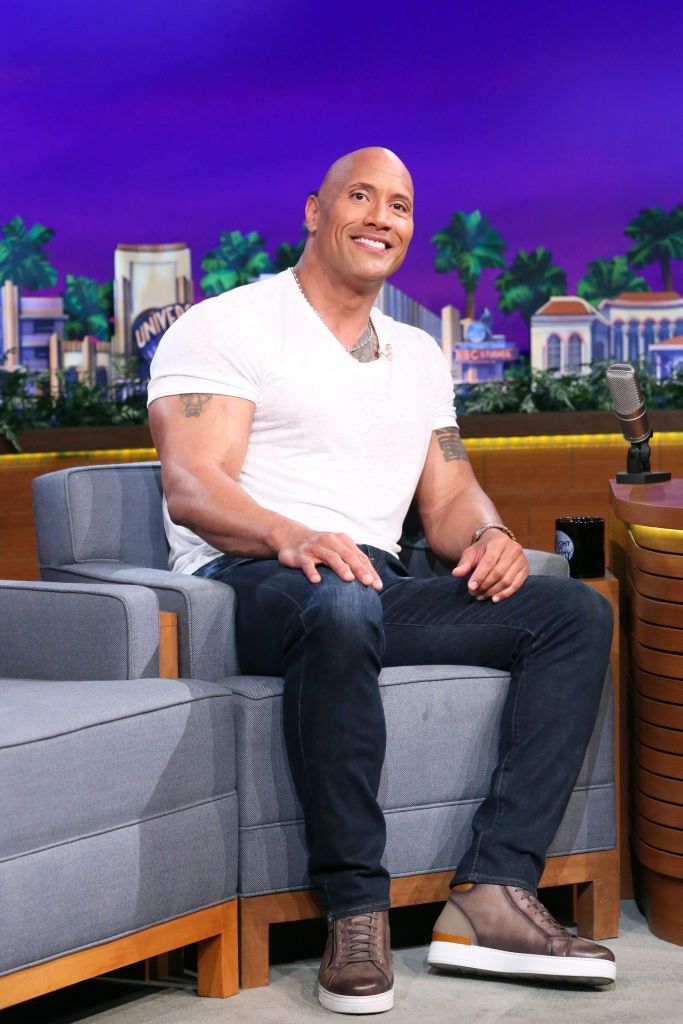 Dwayne Johnson reacts to the very scientific diagram of the