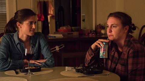 Allison Williams and Lena Dunham in the 'Girls' finale