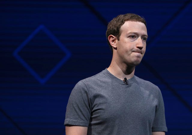 Mark Zuckerberg at the Facebook F8 Conference