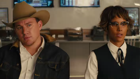 channing tatum and halle berry in kingsman the golden circle