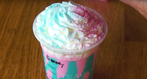 Starbucks Unicorn Frappuccino Here S A Recipe To Make A Unicorn