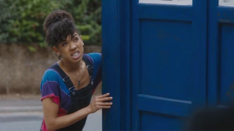 Bill (Pearl Mackie) in 'Doctor Who' s10e04, 'Knock Knock'