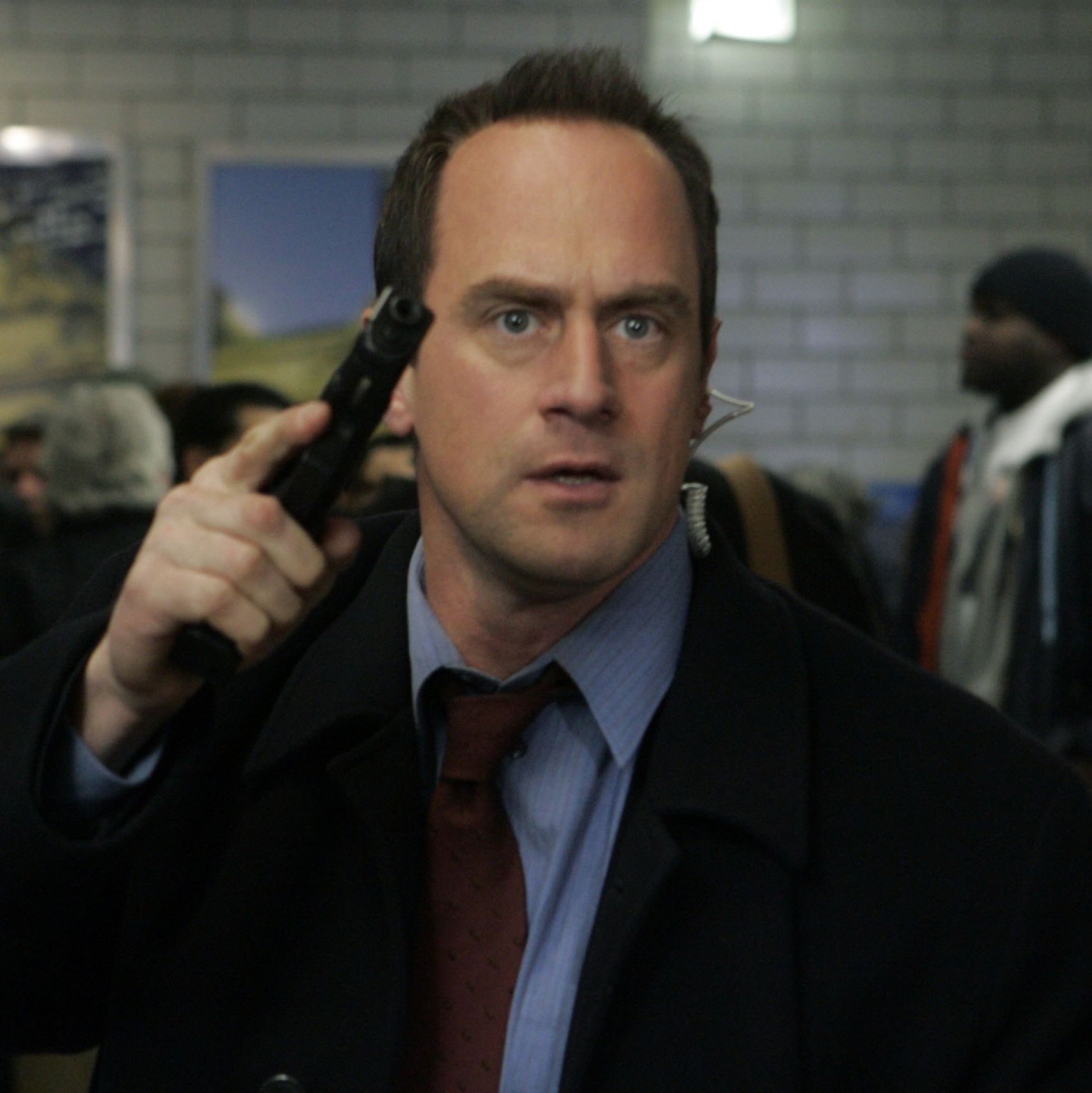 christopher meloni as detective elliot stabler in law  order special victims unit