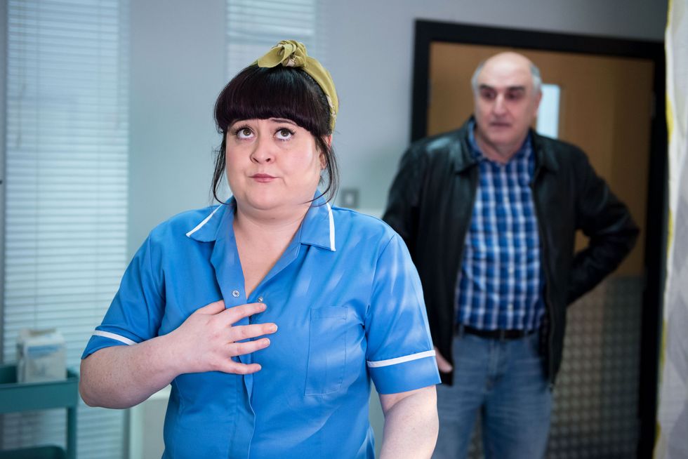 EMBARGOED 2/5 Hollyoaks Tegan is caught out by a patient
