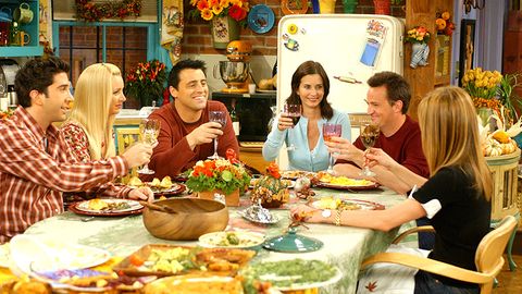 <p>The pals convince Monica to cook Thanksgiving dinner, then they all show up late and she locks them out. Not the best Thanksgiving episode, but solid all the same.&nbsp;<span class="redactor-invisible-space" data-verified="redactor" data-redactor-tag="span" data-redactor-class="redactor-invisible-space"></span></p>