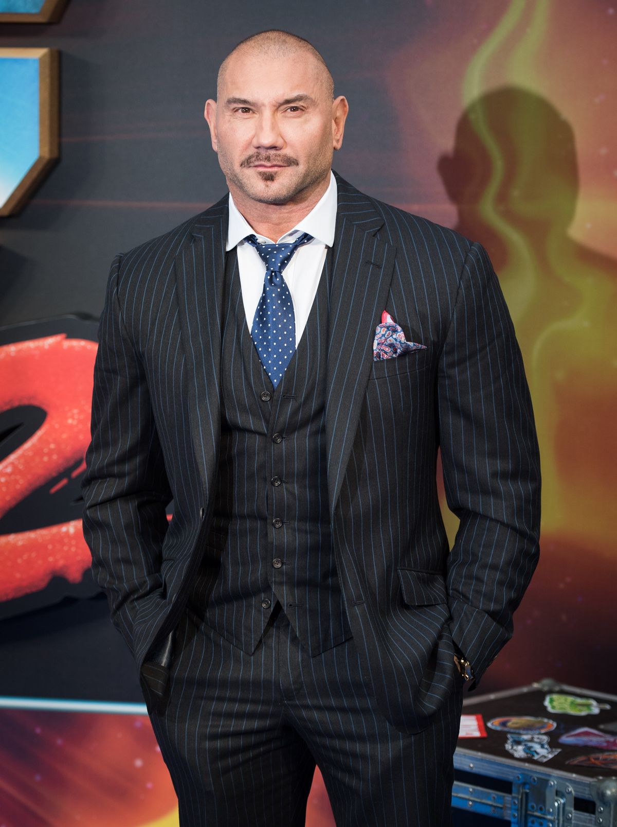 Dave Bautista at the Guardians of the Galaxy Vol 2 premiere