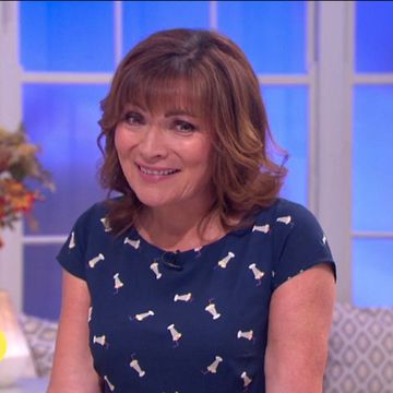 red faced lorraine kelly forced to explain herself as viewers accuse her of wearing very rude dress