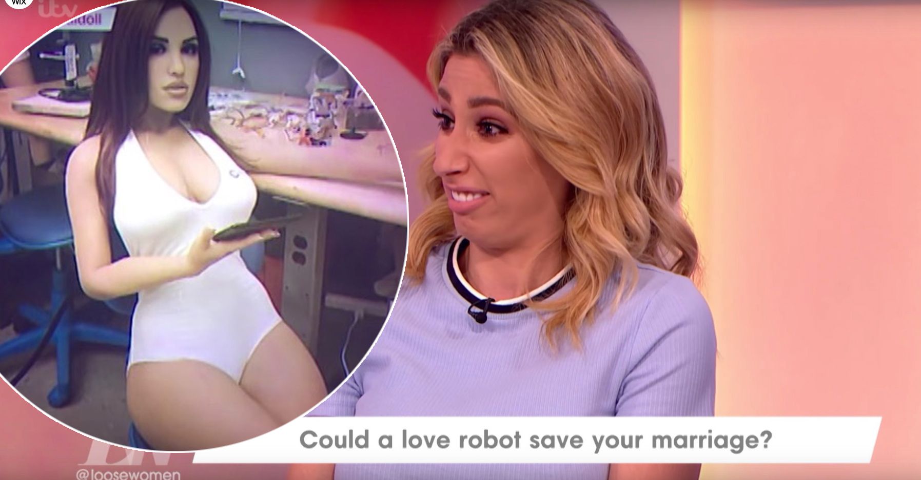 Stacey Solomon thinks Joe Swash would choose a sex robot over her