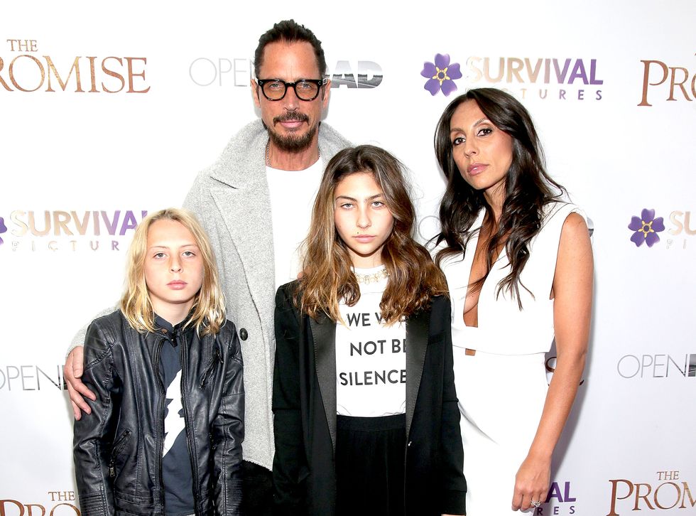 Chris Cornell, wife Vicky Karayiannis and daughters