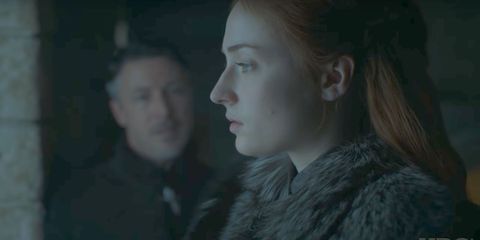 Littlefinger and Sansa in Game of Thrones season 7
