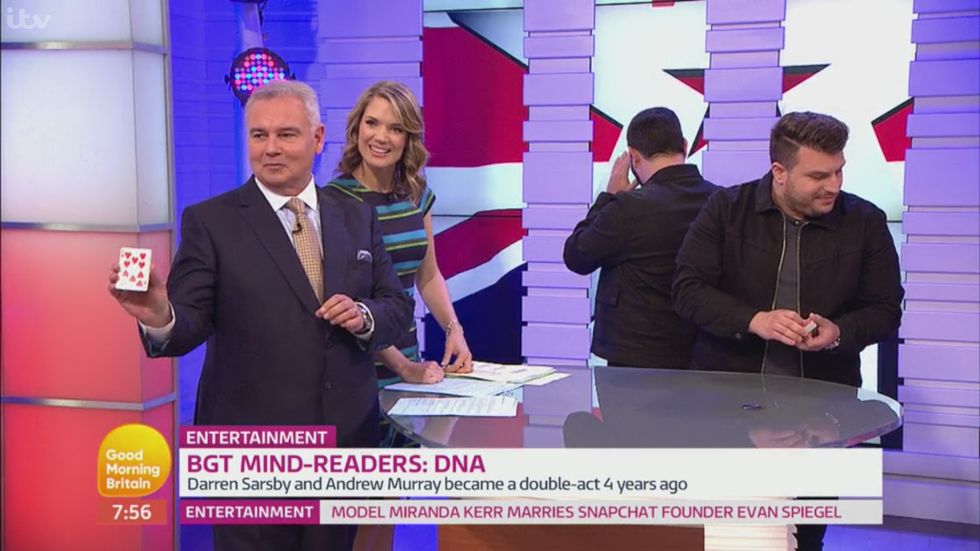 DNA card trick on Good Morning Britain