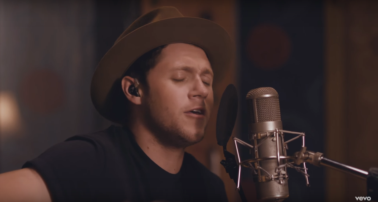 Niall Horan in VEVO 'Slow Hands' unplugged video