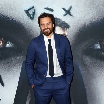 jake johnson attends 'the mummy' new york fan event at amc loews lincoln square
