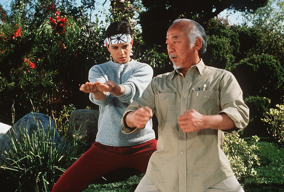 Ralph Macchio, Pat Morita in Karate Kid III