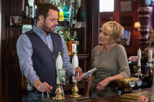 Mick and Shirley Carter prepare for Linda's homecoming in EastEnders
