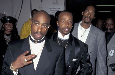 23rd Annual American Music Awards
Tupac Shakur, M.C. Hammer and Snoop Dogg