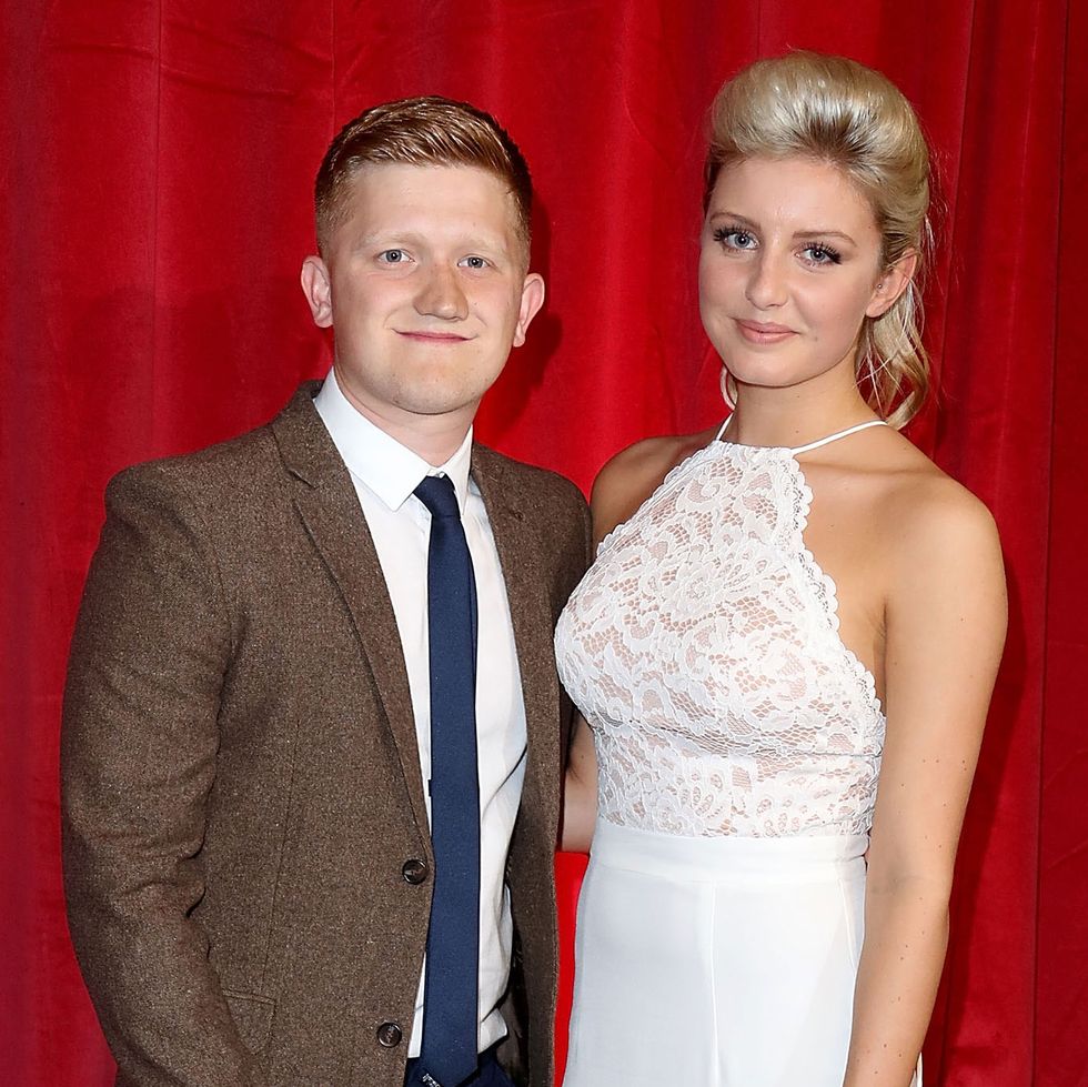 corrie star sam aston is engaged