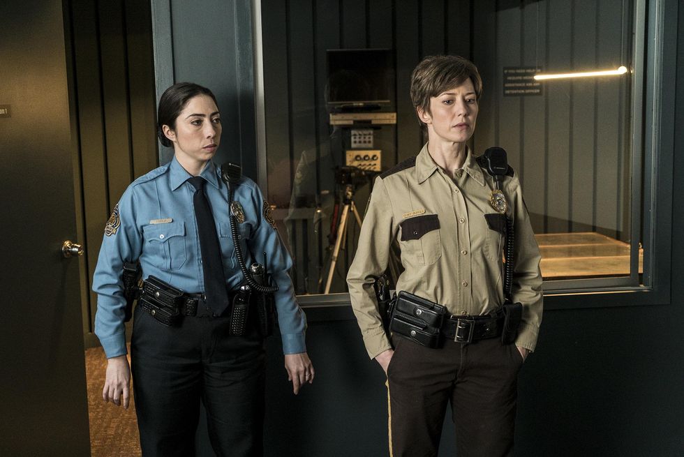 Olivia Sandoval and Carrie Coon in Fargo season 3
