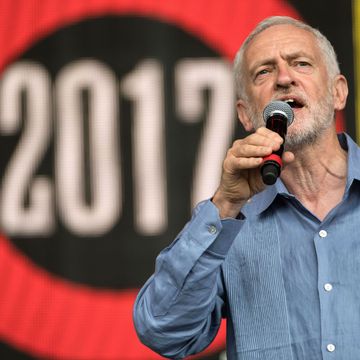 Jeremy Corbyn at Glastonbury 2017