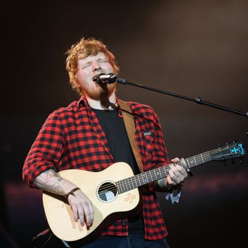 Ed Sheeran performs at Glastonbury 2017