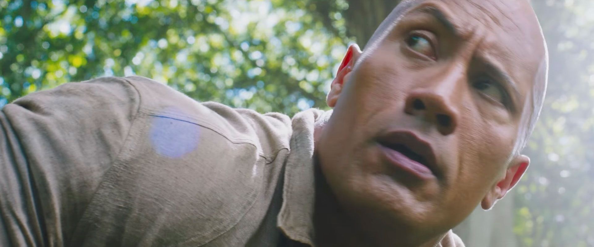 The Rock Eyebrow Raise Jumanji Entrance GIF