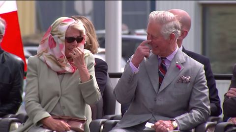 Prince Charles, Camilla, Canadian Throat performance