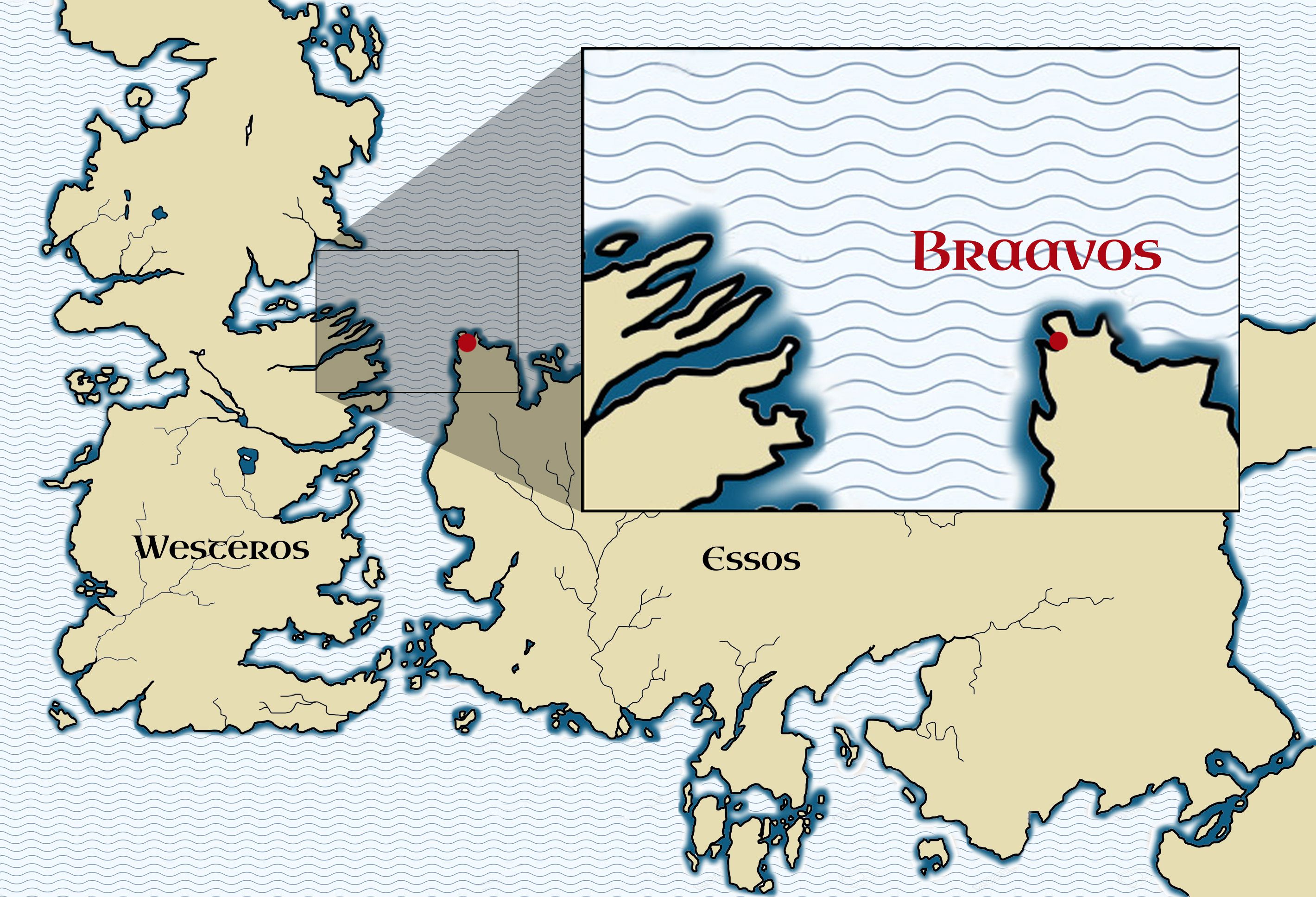 Westeros Map Braavos - Maps of the World