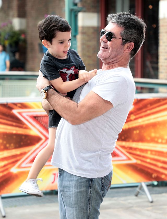 Simon Cowell, son Eric Cowell, X Factor auditions London, July 2017