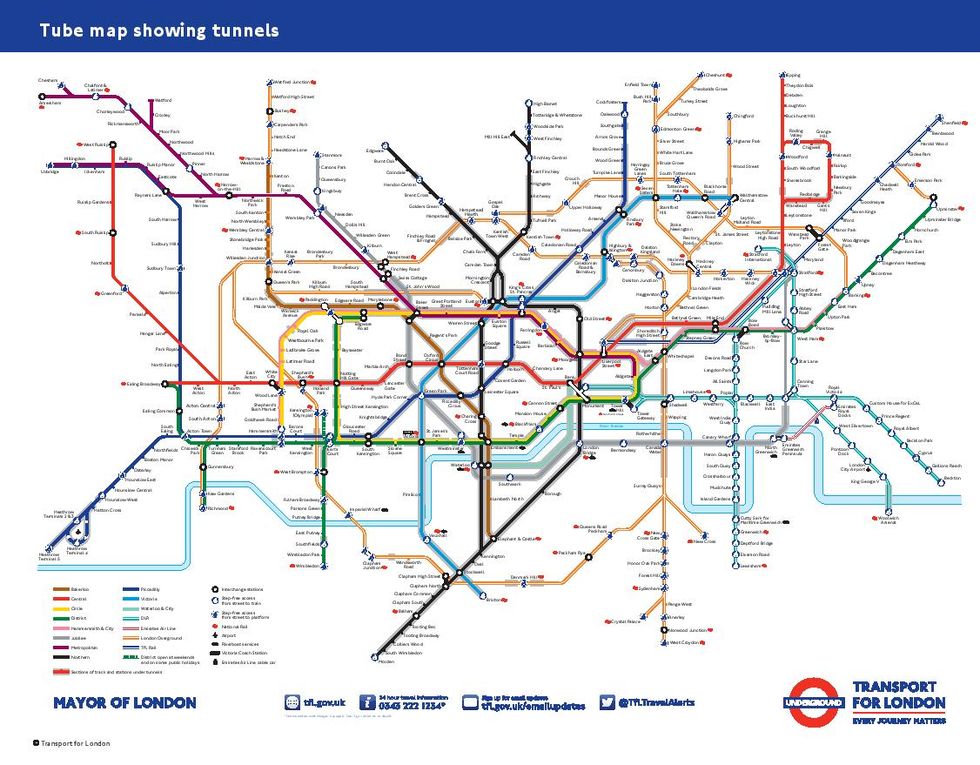 Tube map redesigned to help people with anxiety