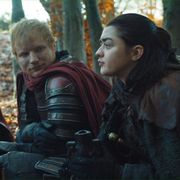 Ed Sheeran, Maisie Williams in Game of Thrones