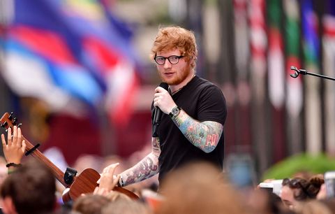 Ed Sheeran performs on NBC's 'Today' show at Rockefeller Center on July 6, 2017