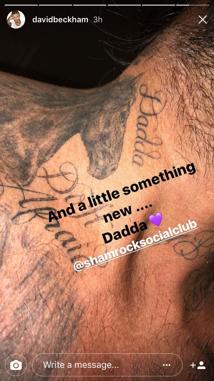 David Beckham debuts new Spice Girls-inspired tattoo for wife Victoria