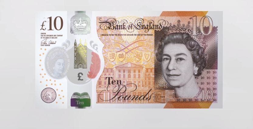 All-new ten pound note is launched by the Bank of England – goodbye ...