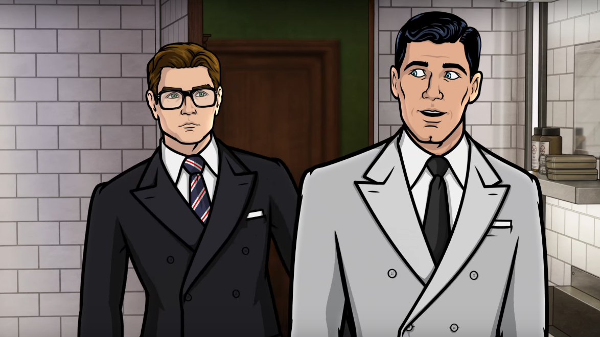 Kingsman: The Golden Circle crosses paths with Archer as Eggsy meets  Sterling Archer in amazing spy crossover