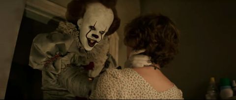 Pennywise the Clown in IT trailer