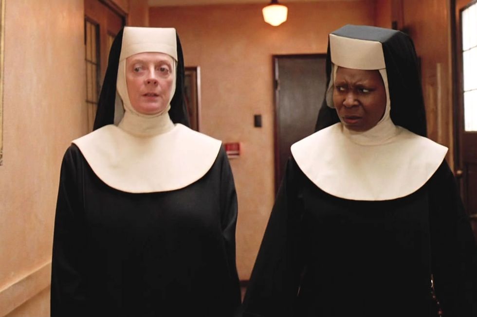 maggie smith, whoopi goldberg, acte sœur