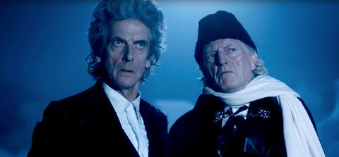 The 12th and 1st Doctor in the 'Doctor Who' Christmas special 2017