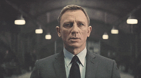 Daniel Craig as James Bond GIF