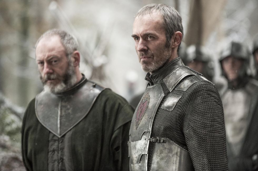 Stannis and Davos in Game of Thrones