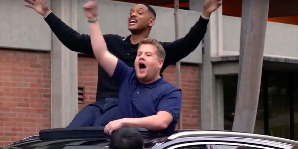 James Corden Unveils Carpool Karaoke With Will Smith For The New Spin Off Tv Series 