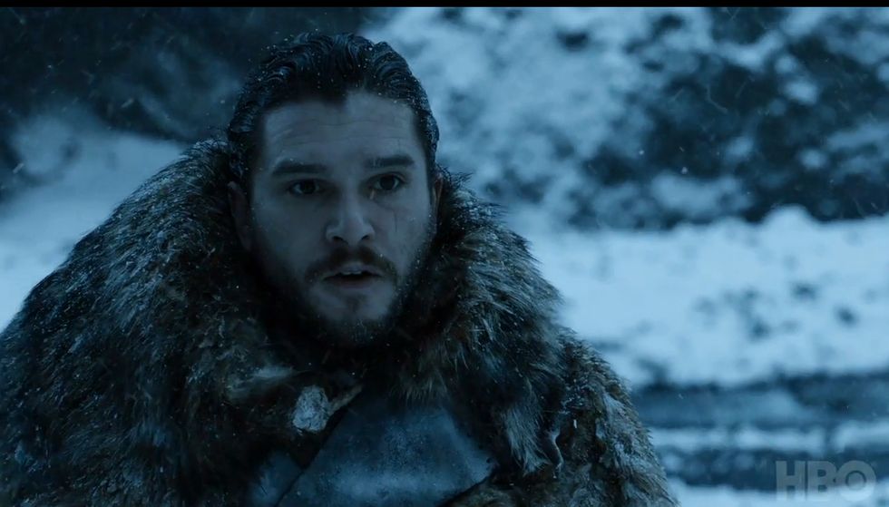 Jon Snow in Game of Thrones season 7 episode 6 trailer