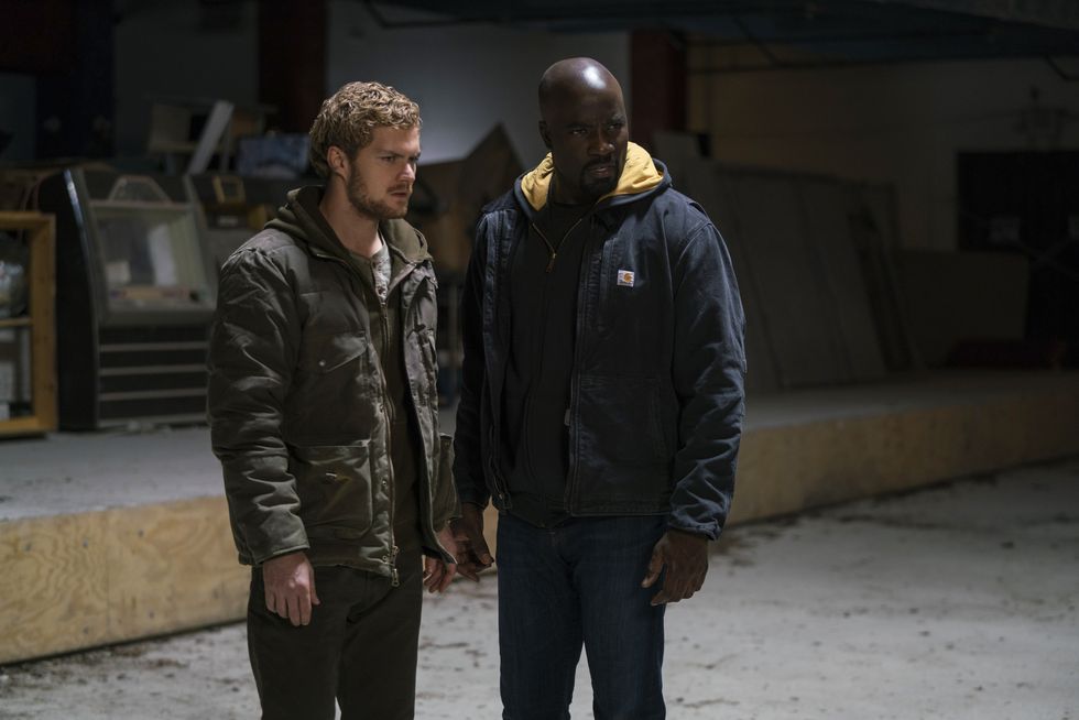 Luke Cage and Iron Fist in 'The Defenders'