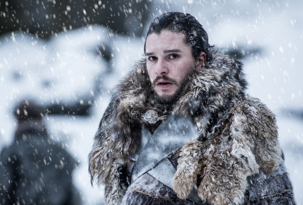 Game of Thrones season 7, episode 6: Jon Snow appears frightened of something on the horizon