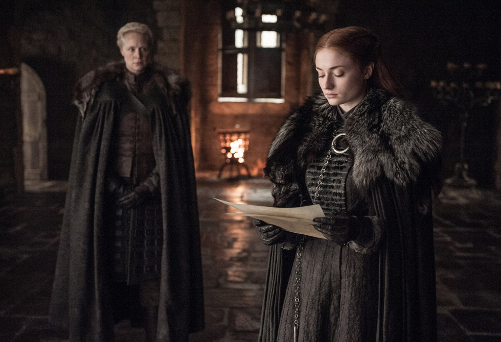 Game of Thrones season 7, episode 6: Sansa Stark and Brienne of Tarth receive some surprising information