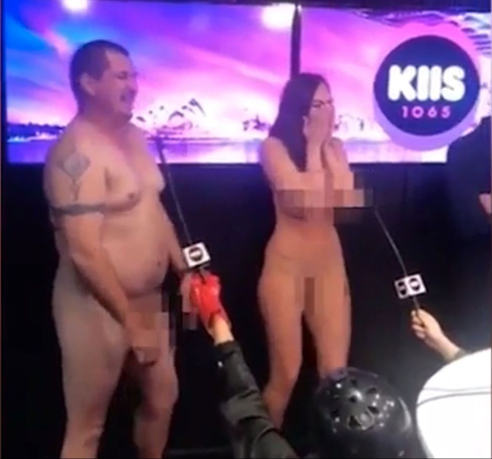 Naked dating show contestant accidentally gets an erection live on air