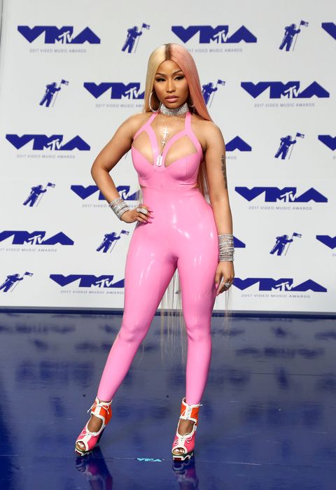 Nicki Minaj arrives at the MTV Video Music Awards 2017