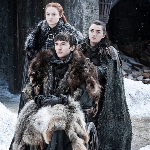 Sansa, Bran and Arya in Game of Thrones